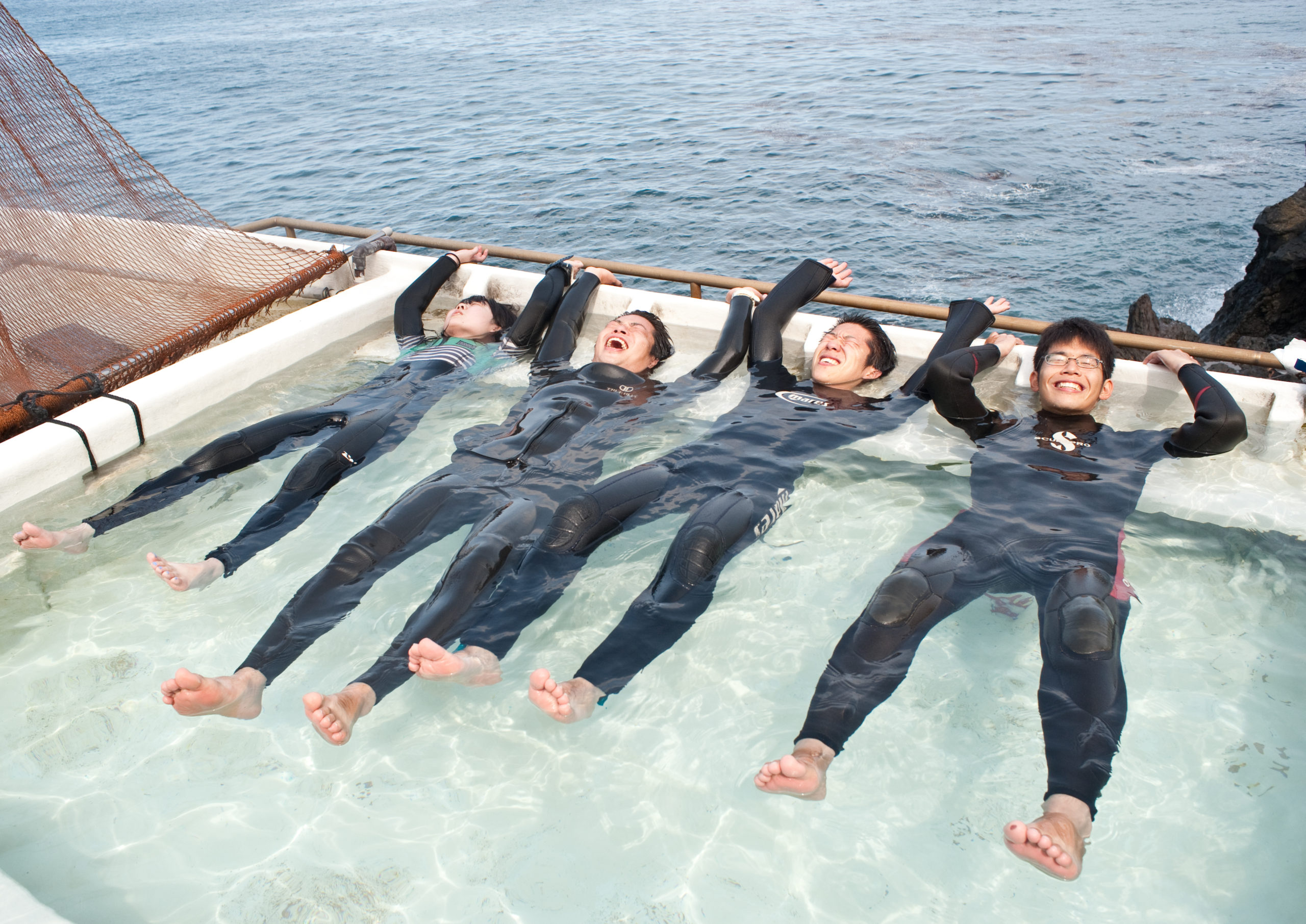 「温泉丸」源泉掛け流しの本格的な温泉が、船の中に！
