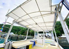 大きなテントで日陰、風よけ対策も万全!トイレ完備!